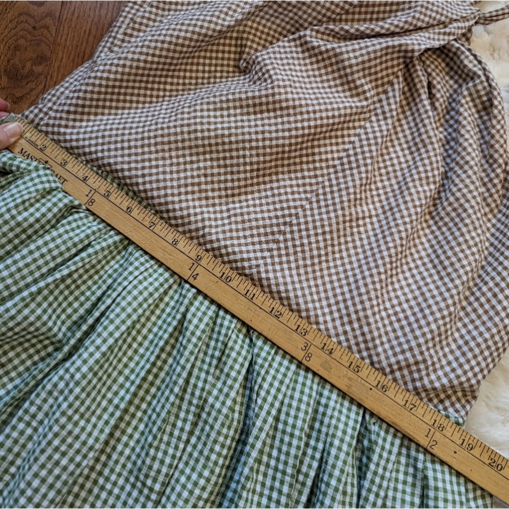 GAL MEETS GLAM Alma Two- Color Gingham Halter Neck Dress 20 - Picture 14 of 15